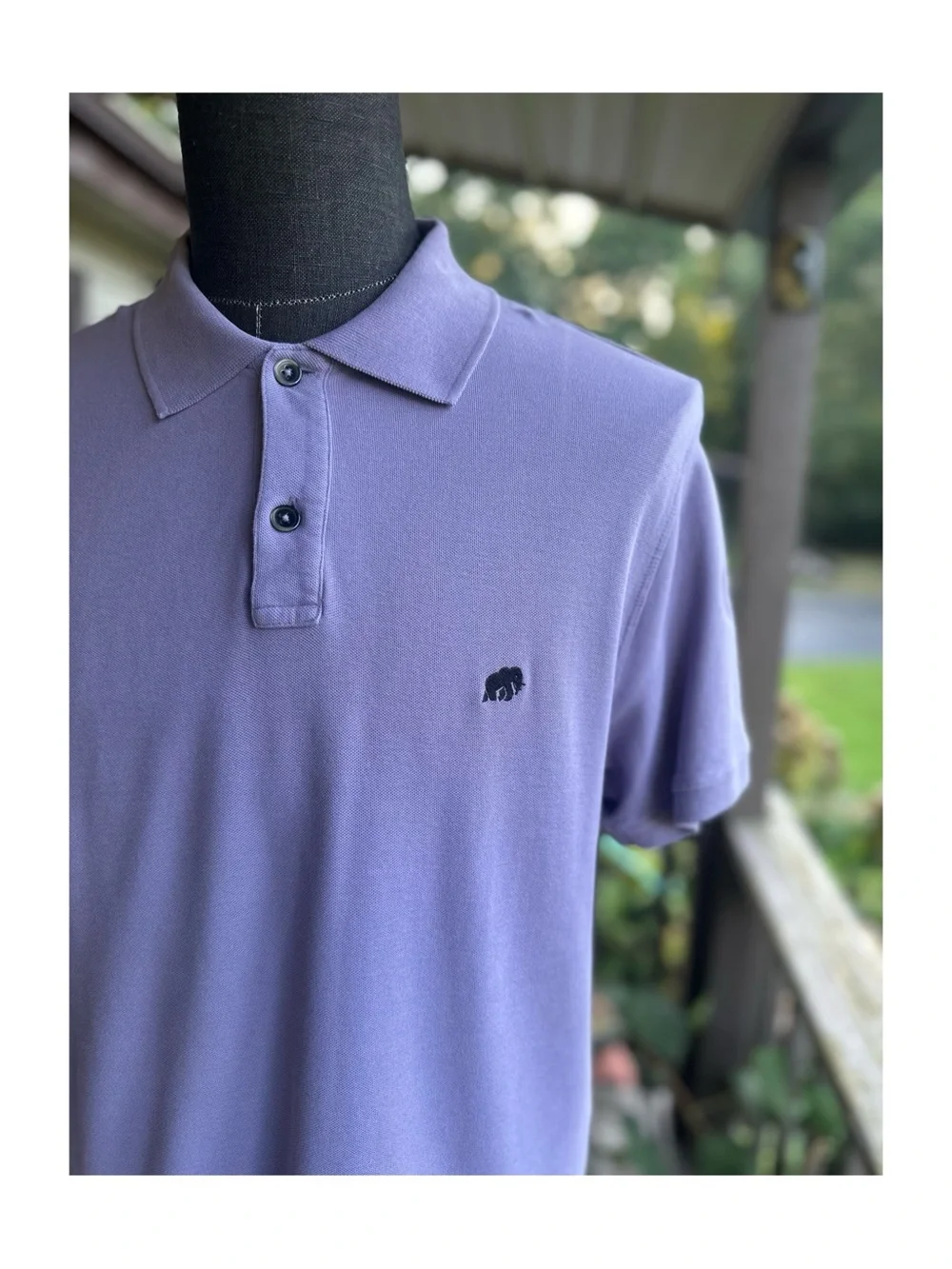 Banana Republic Men's Lavender Cotton Polo Shirt Size Large